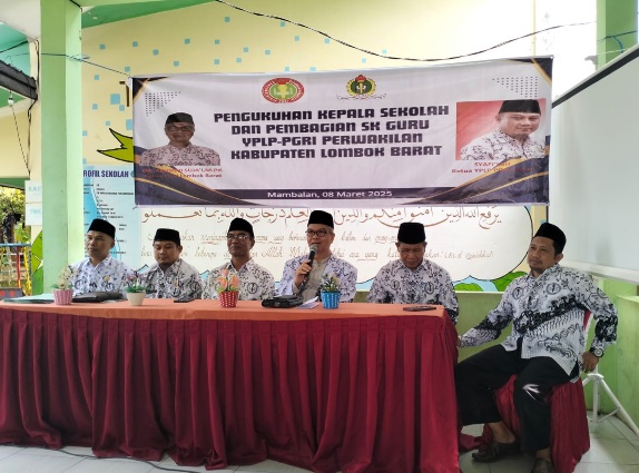 Pengukuhan dan Penyerahan SK Bagi Tenaga Pendidik Lingkup YPLP PGRI Kab. Lombok  Barat