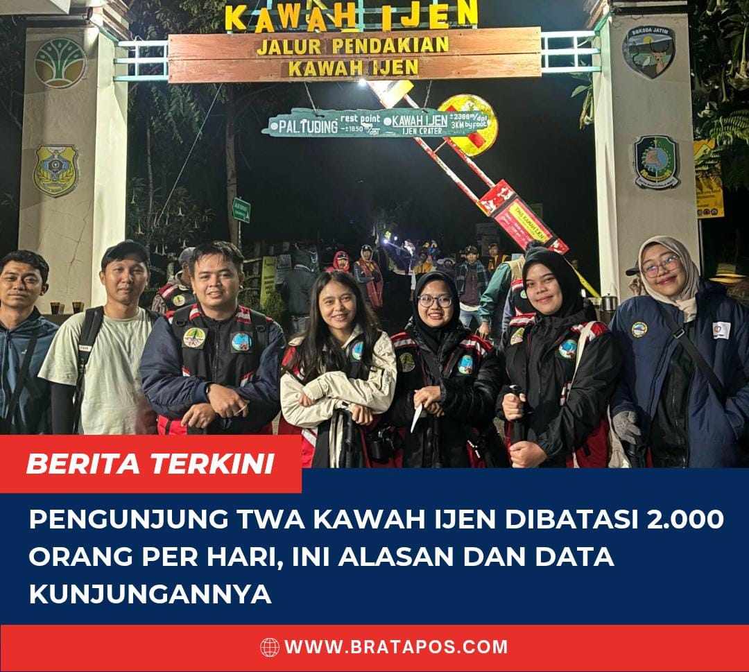 Pengunjung TWA Kawah Ijen Dibatasi 2.000 Orang per Hari, Ini Alasan dan Data Kunjungannya