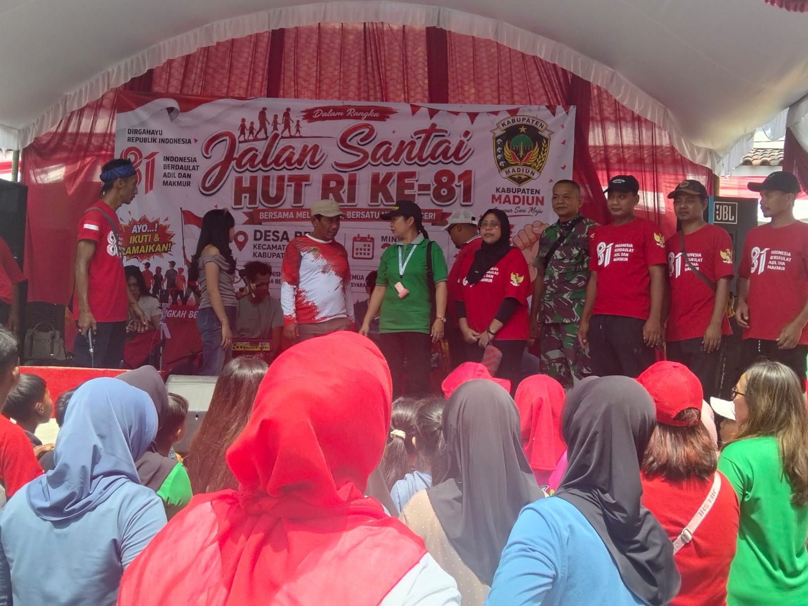 Peringati HUT RI ke-81 Pemdes Betek kecamatan Madiun  Gelar Jalan Santai Tasyakuran dan Doa untuk Para Pahlawan