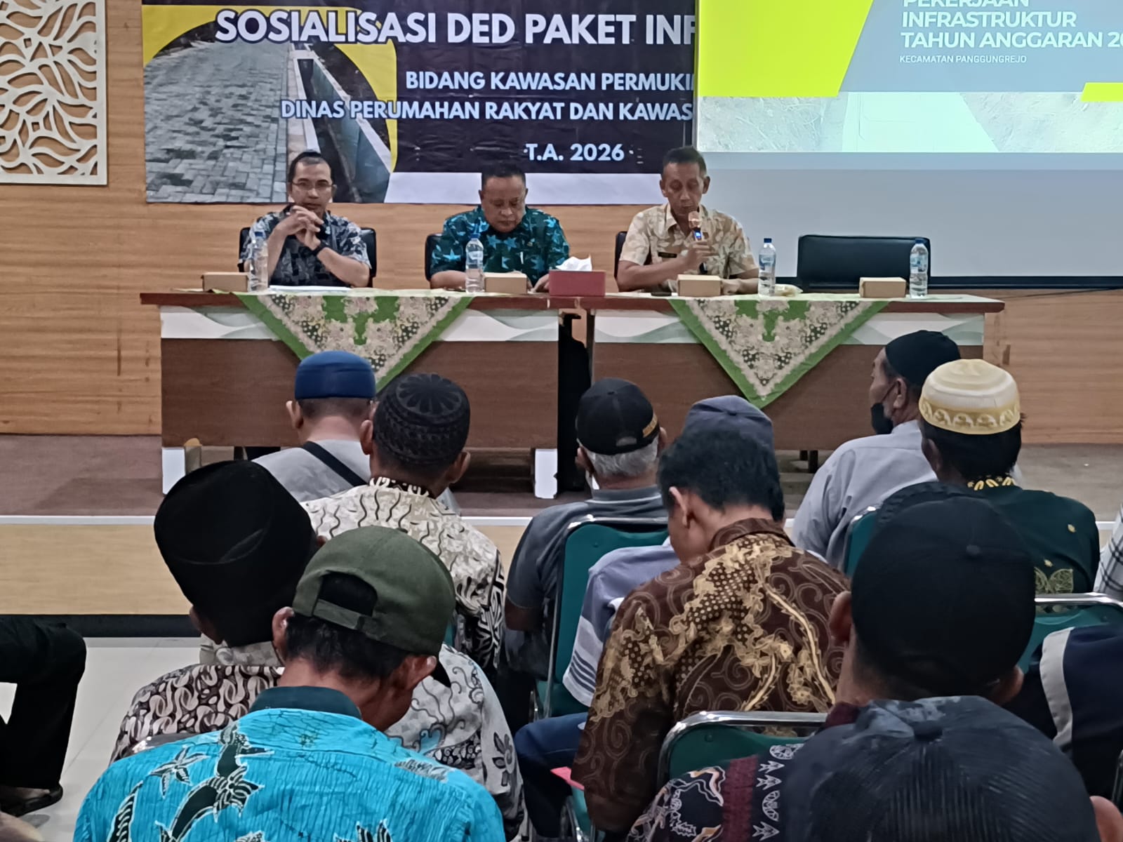Perkim kota Pasuruan sosialisasikan DED Paket Pekerjaan infrastruktur Permukiman 2026