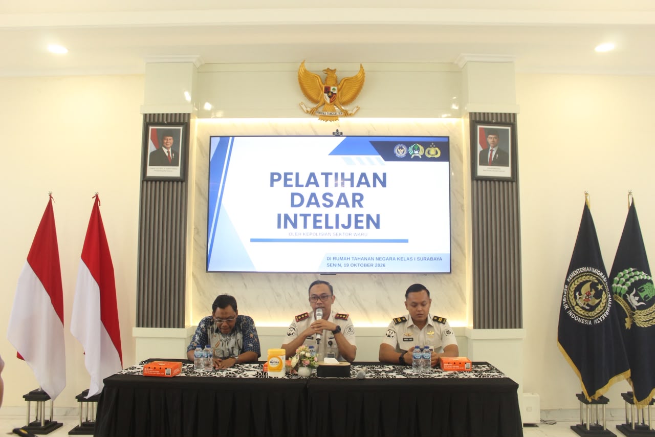 Petugas Rutan Surabaya Terima Pelatihan Intelijen Dasar demi Cegah Gangguan Keamanan
