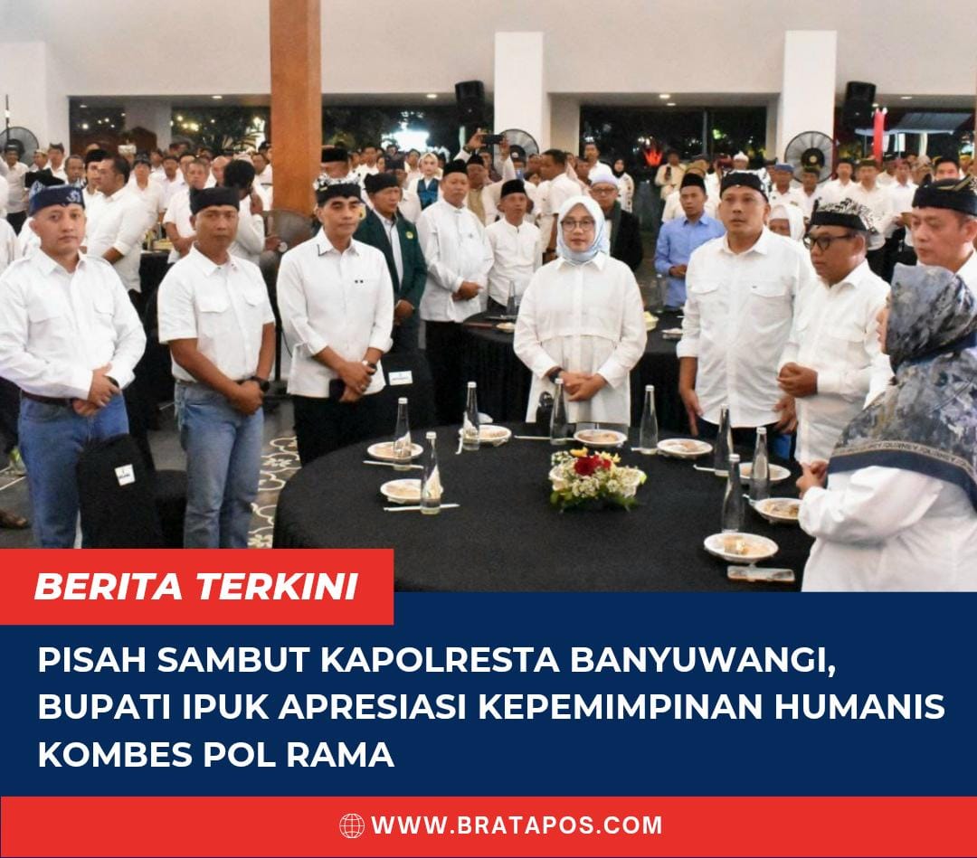 Pisah Sambut Kapolresta Banyuwangi, Bupati Ipuk Apresiasi Kepemimpinan Humanis Kombes Pol Rama