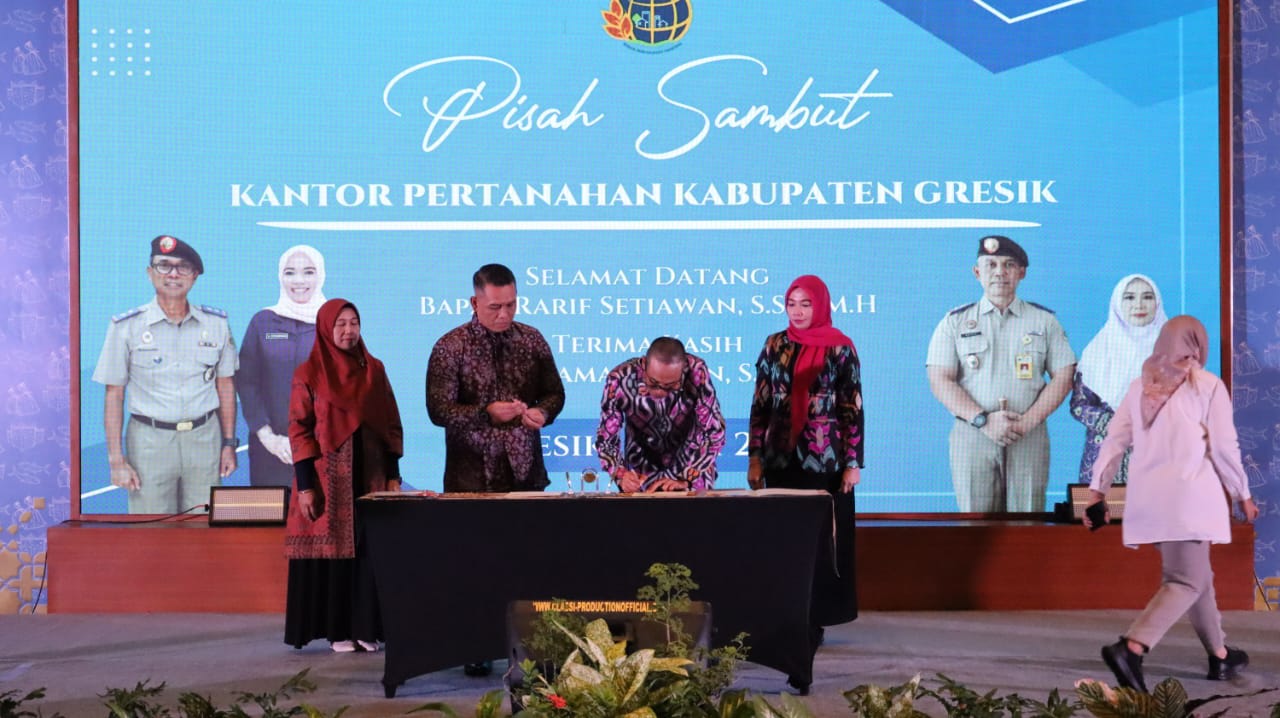 Pisah Sambut Kepala Kantor Pertanahan Gresik: Lanjutkan Pengabdian, Tingkatkan Pelayanan
