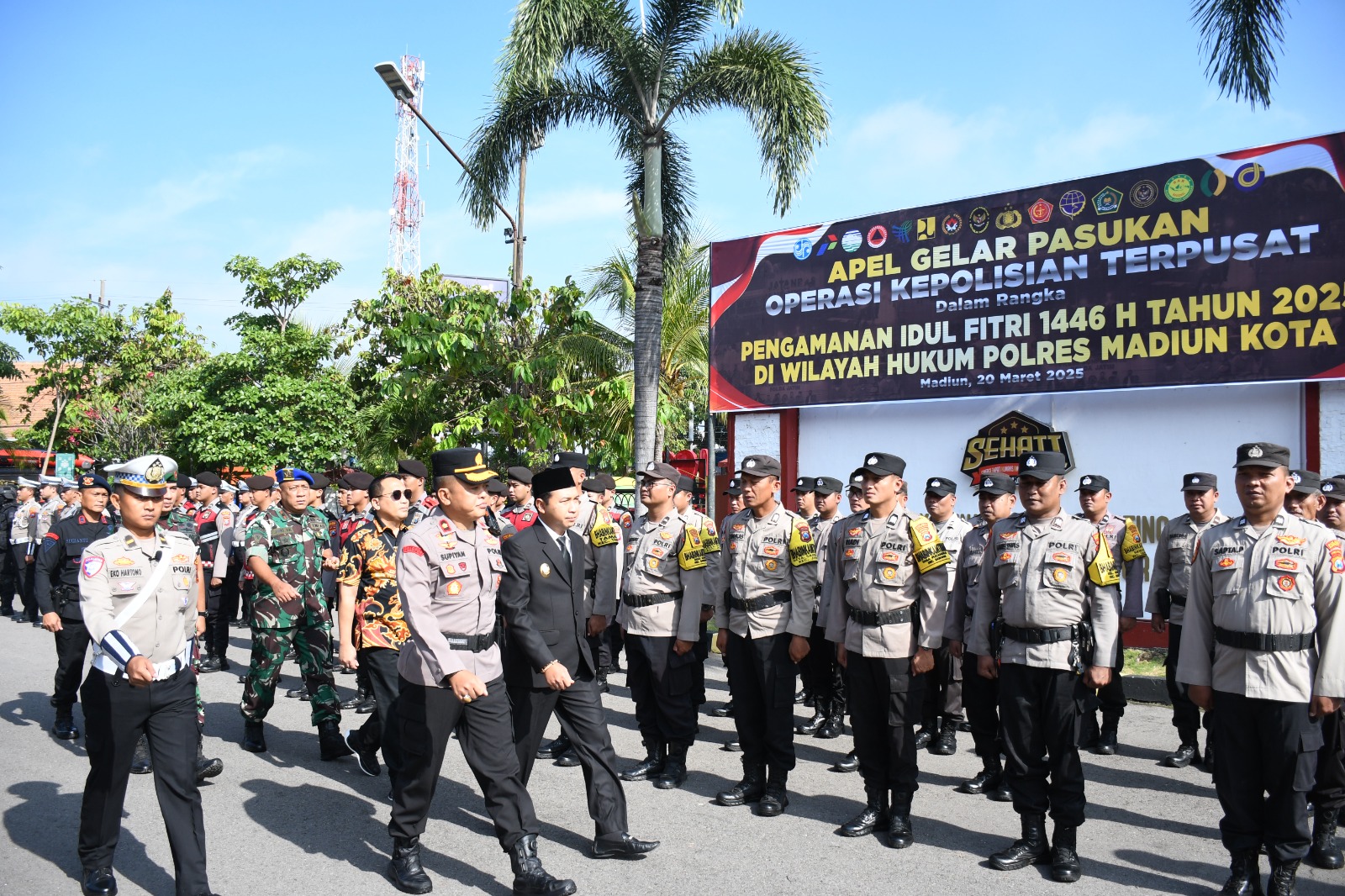 Polres Madiun Kota Gelar Apel Operasi Ketupat Semeru 2025 untuk Pengamanan Mudik Lebaran