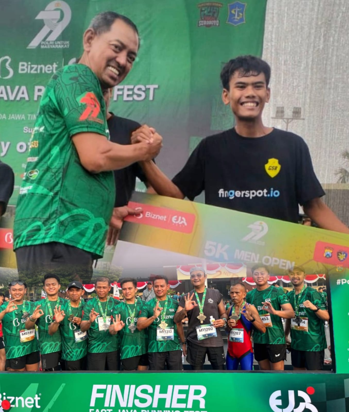 Polresta Banyuwangi Ukir Prestasi di East Java Running Fest 2025 Seri Surabaya