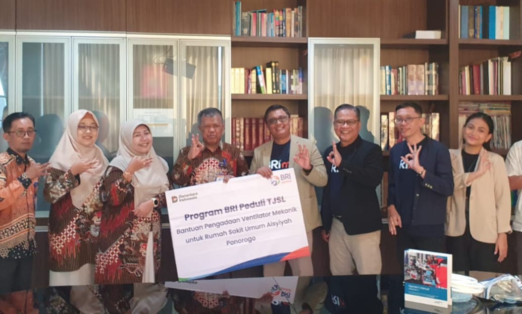 Program TJSL BRI Cabang Ponorogo, Serahkan Bantuan Ventilator Mekanik Ke RS. Aisyah
