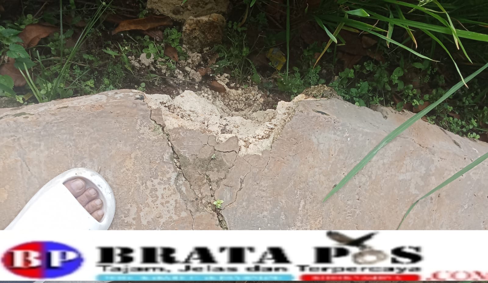 Proyek P3TGAI Desa Omben Diduga Dikerjakan Asal-Asalan, Akibatkan Kerusakan Infrastruktur