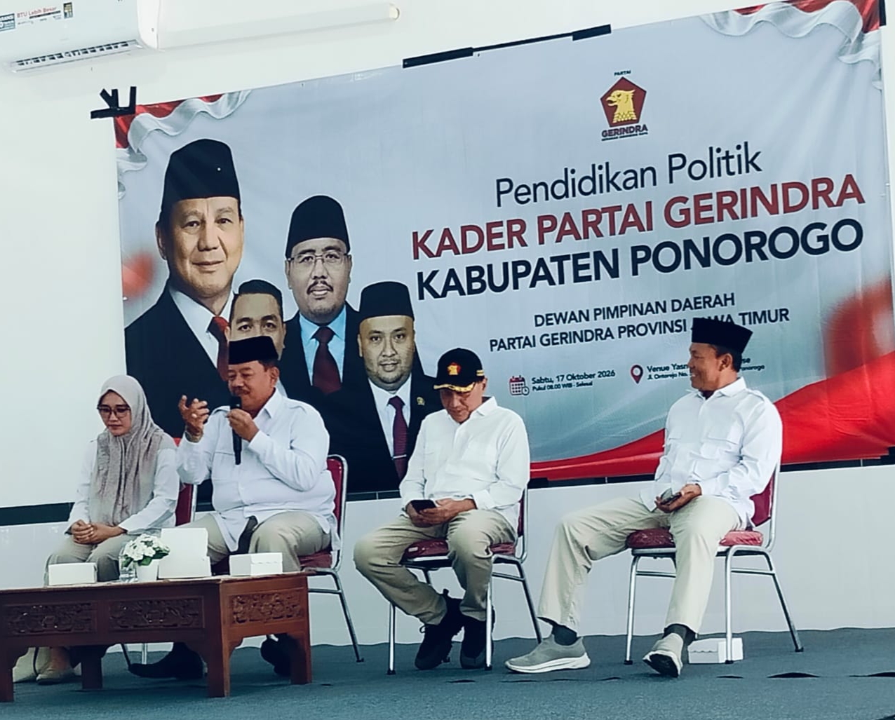 Rayakan Ulang Tahun Prabowo, Gerindra Ponorogo Gelar Pendidikan Politik Kader