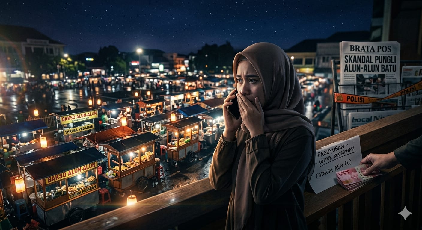 Rekaman Telepon Koordinasi Bocor: Ada Ajakan Seragamkan Satu Suara dan Libatkan ASN untuk Tutupi Dugaan Pungli PKL Alun-Alun Batu
