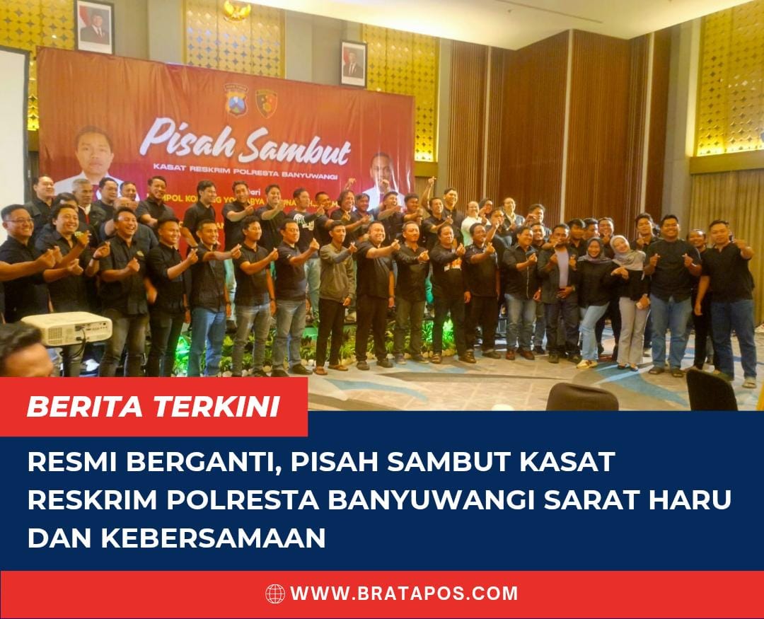 Resmi Berganti, Pisah Sambut Kasat Reskrim Polresta Banyuwangi Sarat Haru dan Kebersamaan