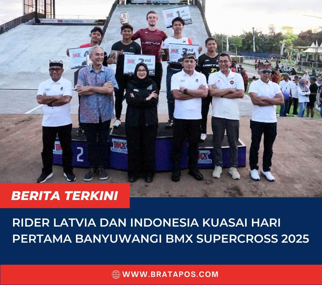 Rider Latvia dan Indonesia Kuasai Hari Pertama Banyuwangi BMX Supercross 2025