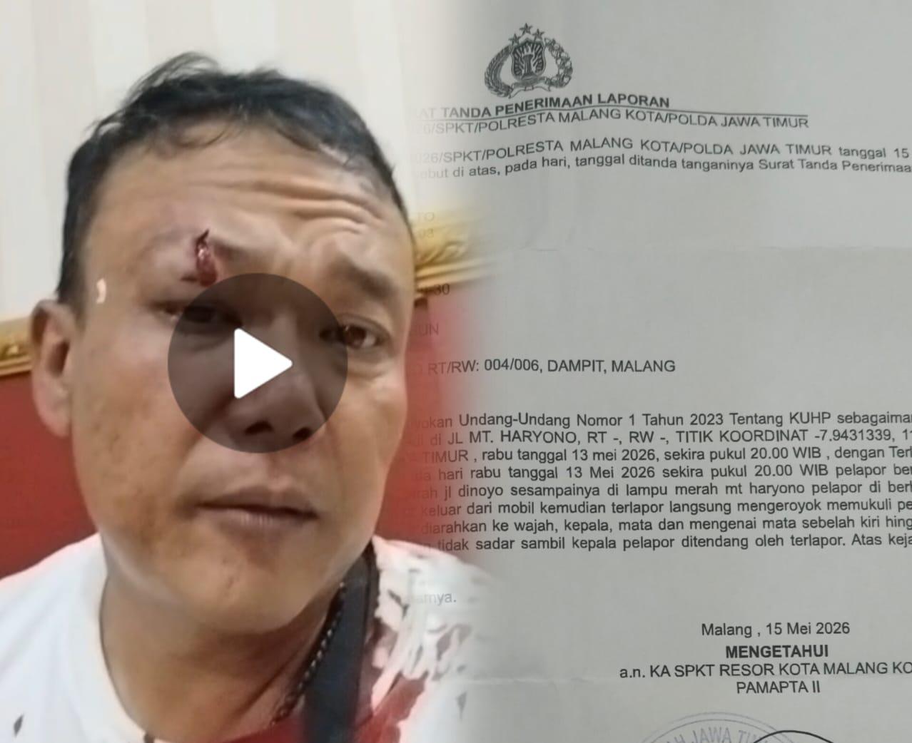 Sadis! Dikeroyok Belasan 'Debt Collector' Hingga Kepala Bocor, Kuasa Hukum Korban Pertanyakan Nyali Polresta Malang Kota