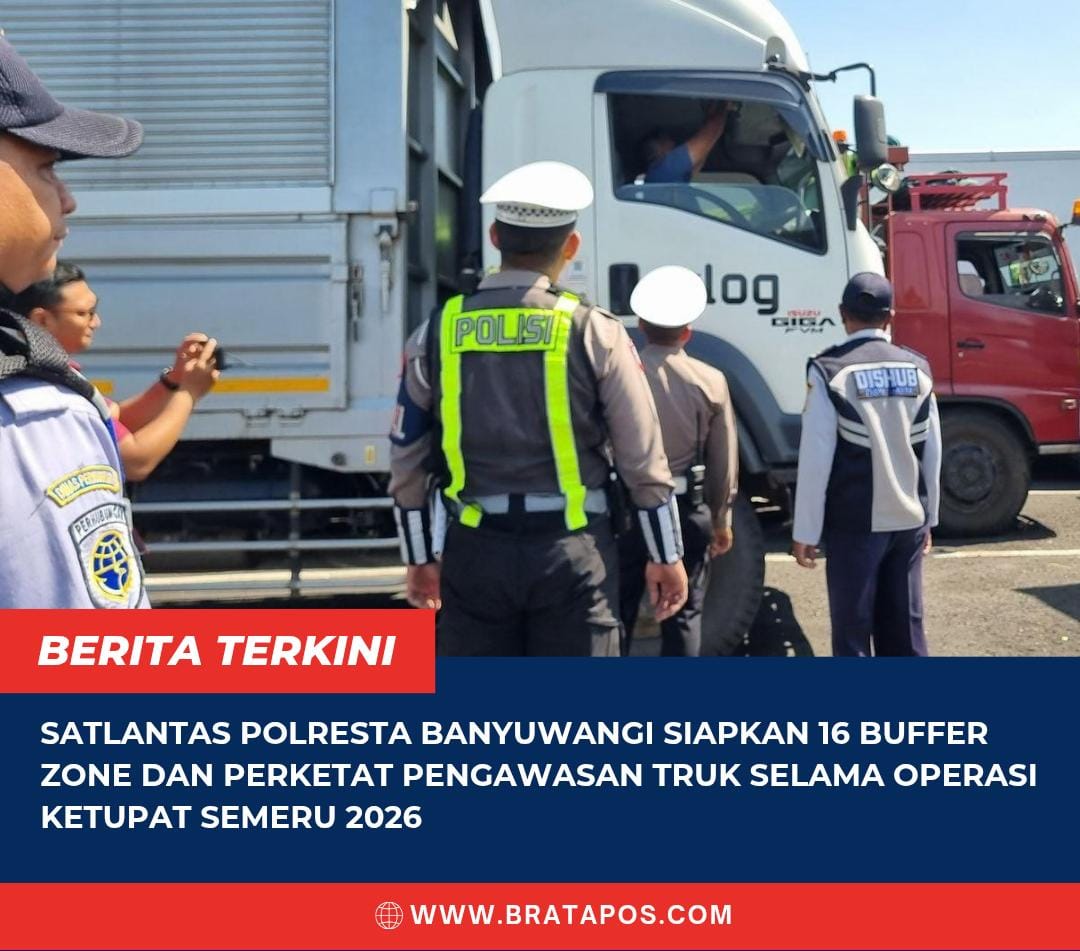 Satlantas Polresta Banyuwangi Siapkan 16 Buffer Zone dan Perketat Pengawasan Truk Selama Operasi Ketupat Semeru 2026