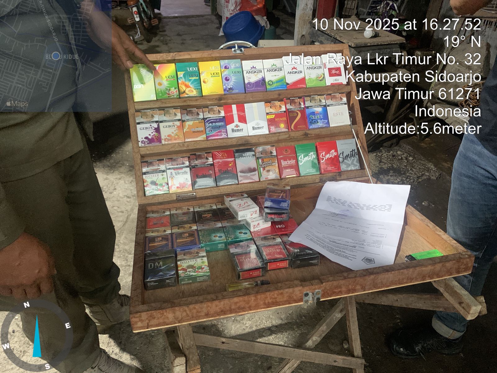 Satpol PP dan Bea Cukai Sidoarjo Amankan 10.680 Batang Rokok Ilegal