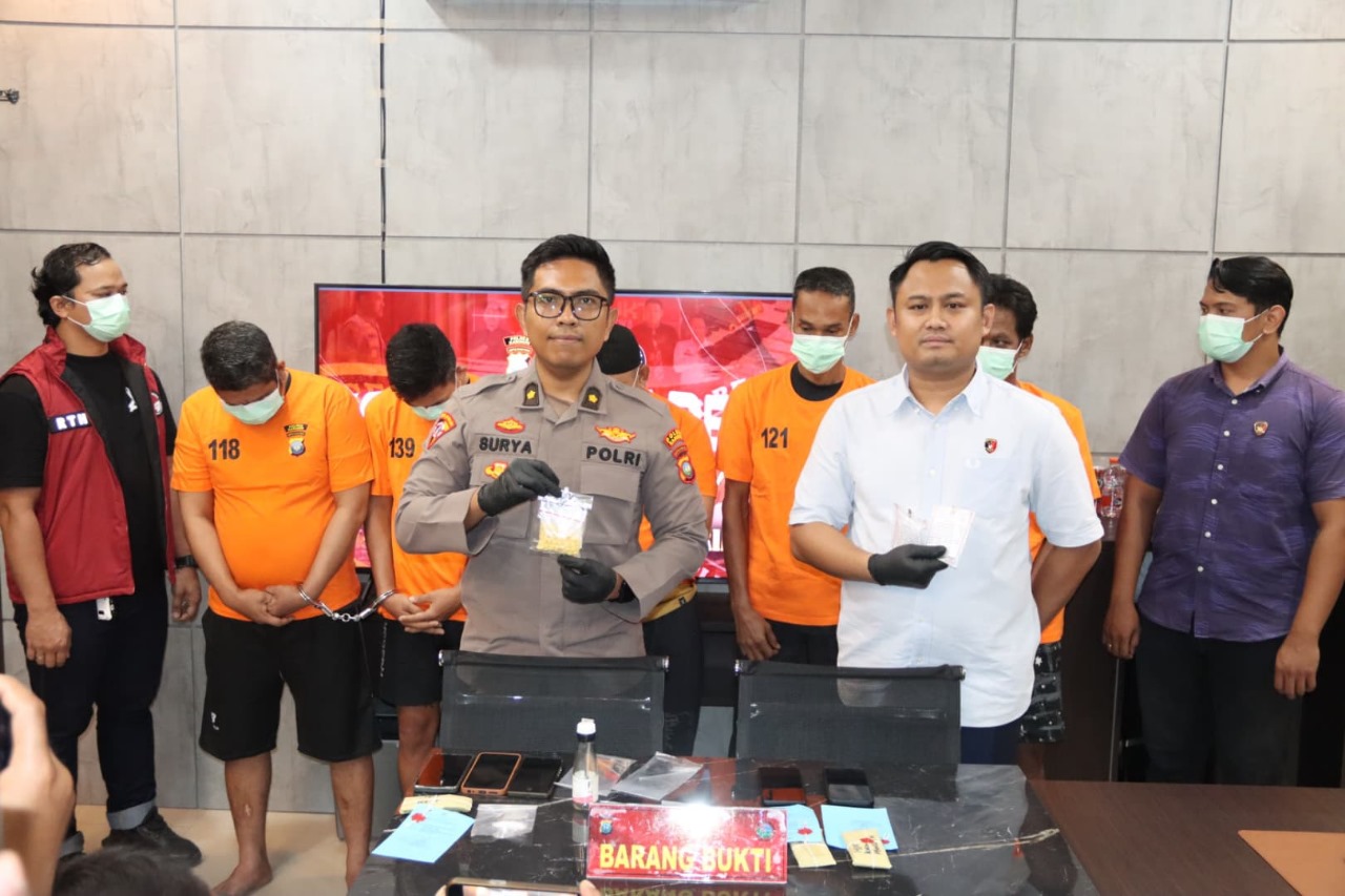 Satresnarkoba Polres Karimun Ungkap Tujuh Kasus Narkotika, Sembilan Tersangka Diamankan