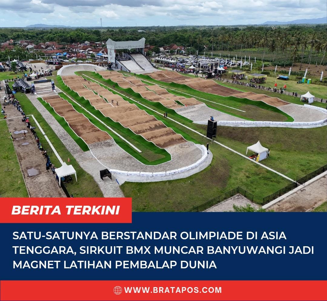 Satu-satunya Berstandar Olimpiade di Asia Tenggara, Sirkuit BMX Muncar Banyuwangi Jadi Magnet Latihan Pembalap Dunia