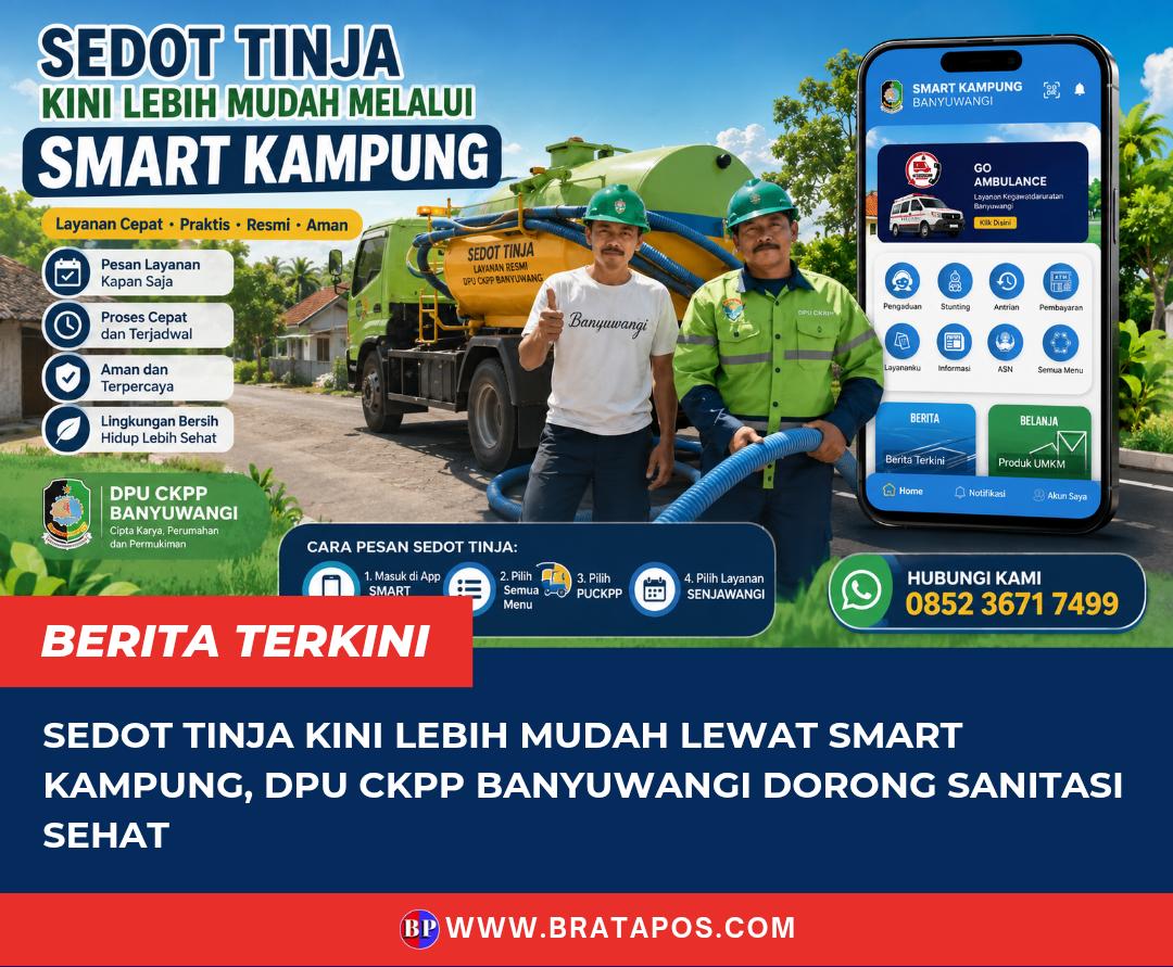 Sedot Tinja Kini Lebih Mudah Lewat SMART KAMPUNG, DPU CKPP Banyuwangi Dorong Sanitasi Sehat