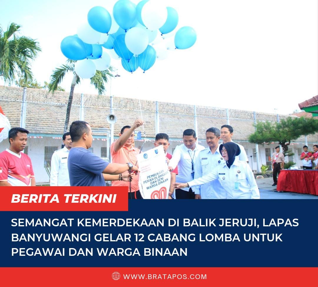 Semangat Kemerdekaan di Balik Jeruji, Lapas Banyuwangi Gelar 12 Cabang Lomba untuk Pegawai dan Warga Binaan