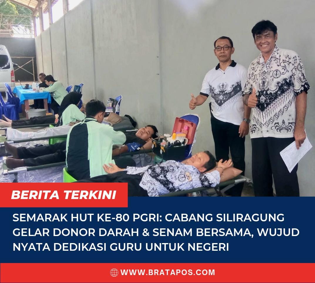 Semarak HUT ke-80 PGRI: Cabang Siliragung Gelar Donor Darah & Senam Bersama, Wujud Nyata Dedikasi Guru untuk Negeri