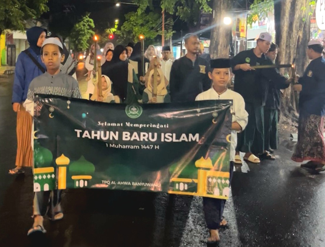 Semarak Tahun Baru Islam 1447 H, Ponpes Adz-Dzikra Nyalakan Semangat Hijrah Lewat Pawai Obor
