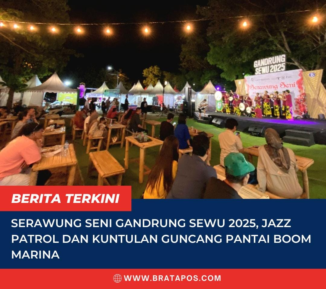Serawung Seni Gandrung Sewu 2025, Jazz Patrol dan Kuntulan Guncang Pantai Boom Marina