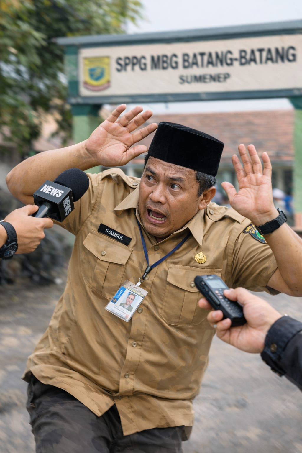 Setelah Mendapatkan Protes Dari Guru Kepala SPPG At-ta'awun Legung Barat Batang-Batang Sumenep Bungkam