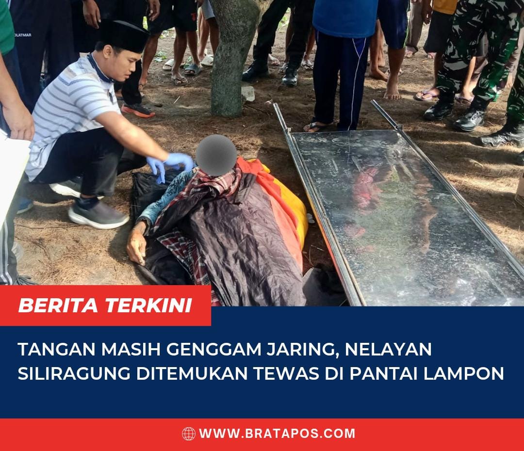 Tangan Masih Genggam Jaring, Nelayan Siliragung Ditemukan Tewas di Pantai Lampon