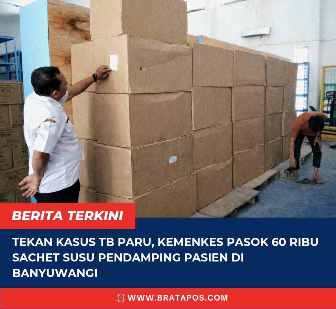 Tekan Kasus TB Paru, Kemenkes Pasok 60 Ribu Sachet Susu Pendamping Pasien di Banyuwangi