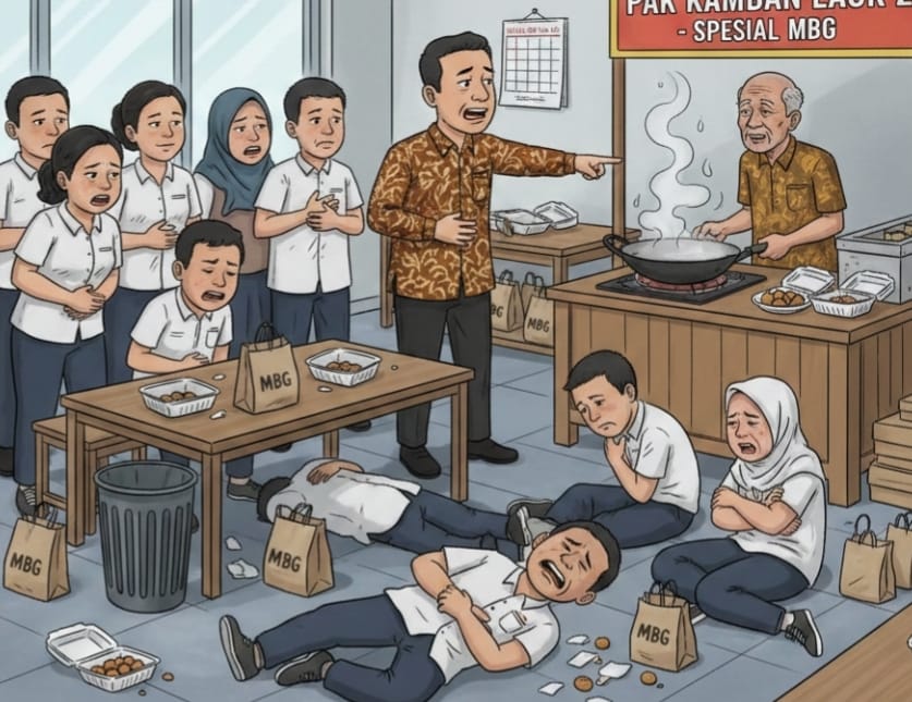 Tidak Hanya Siswa Diare Gurupun Jadi Korban Menu MBG Yang Disalurkan SPPG Pakamban Laok 2