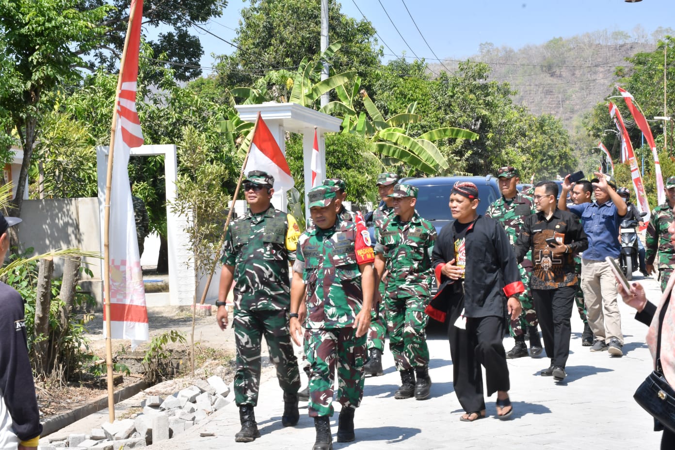 Tim Wasev Mabesad Brigjen TNI Ari Prasetya, Lakukan Pengawasan dan Evaluasi TMMD Ke-129 Kodim 0802/Ponorogo