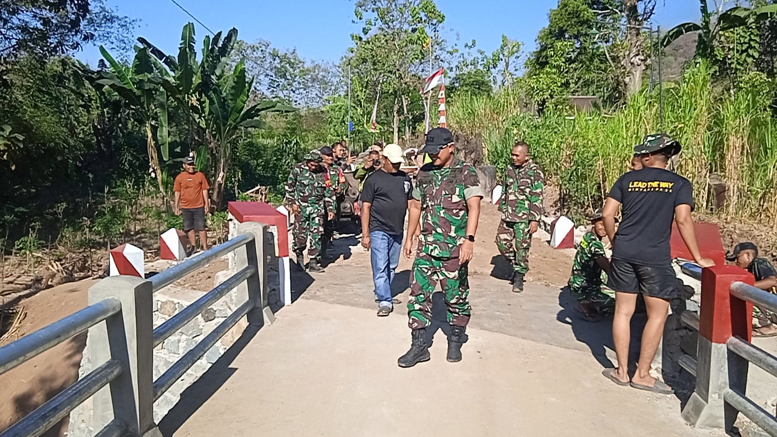 Tinjau Lokasi, Dansatgas TMMD 129 Bulu Lor Yakinkan Semua Proyek Selesai Tepat Waktu