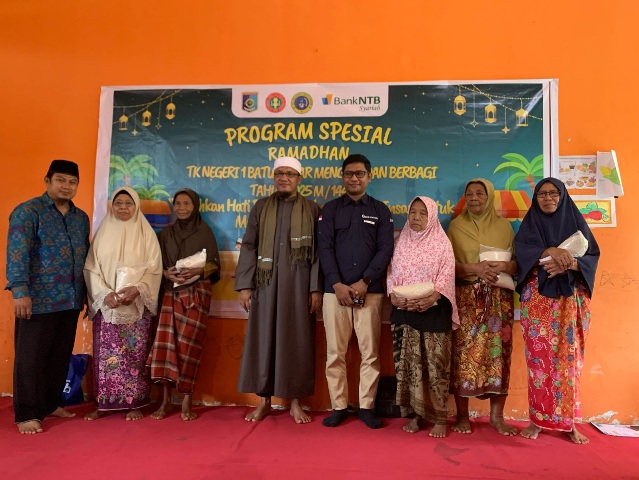 TK-Negeri 1 Batulayar Menyelenggarakan Pengajian dan Berbagi Pada Ramadhan 1446 H / 2025 M.