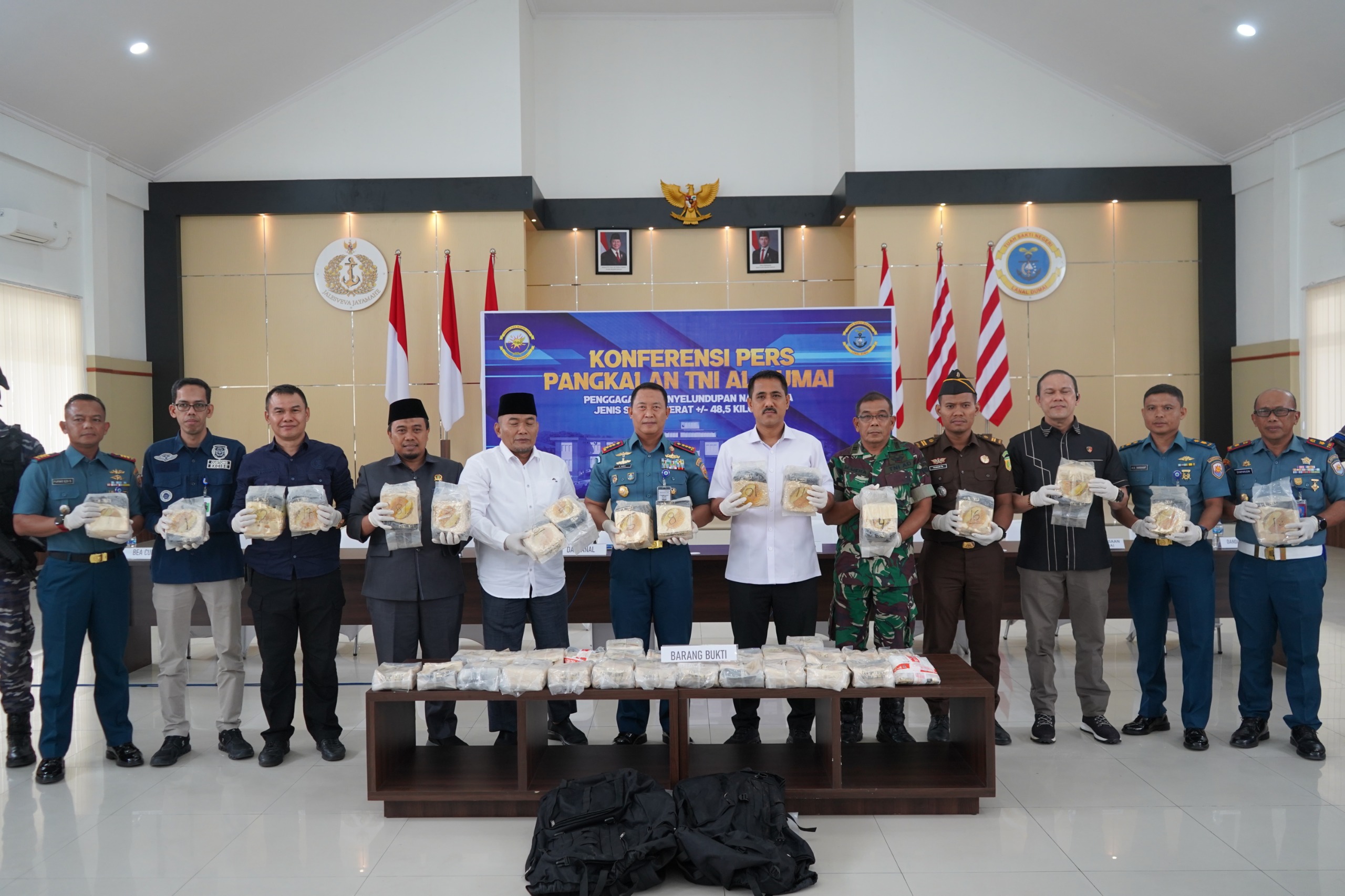 TNI Gagalkan Lagi Penyelundupan 48,54 Kg Sabu di Perairan Dumai, Selamatkan Ratusan Ribu Jiwa dari Bahaya Narkoba