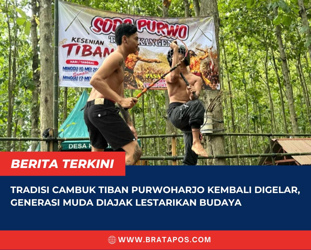 Tradisi Cambuk Tiban Purwoharjo Kembali Digelar, Generasi Muda Diajak Lestarikan Budaya