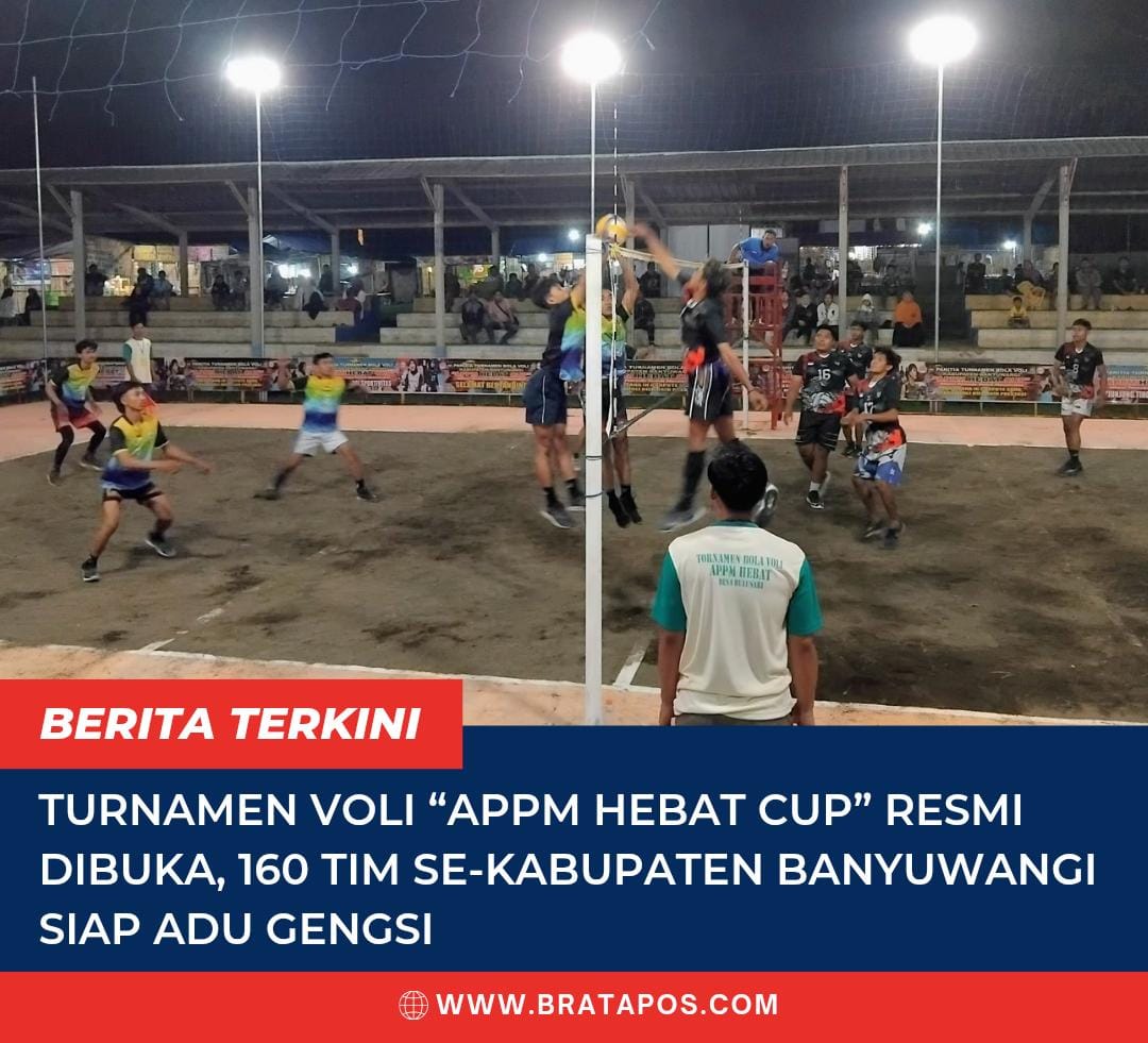 Turnamen Bola Voli “APPM HEBAT CUP” Resmi Dibuka, 160 Tim Se-Kabupaten Banyuwangi Siap Adu Gengsi