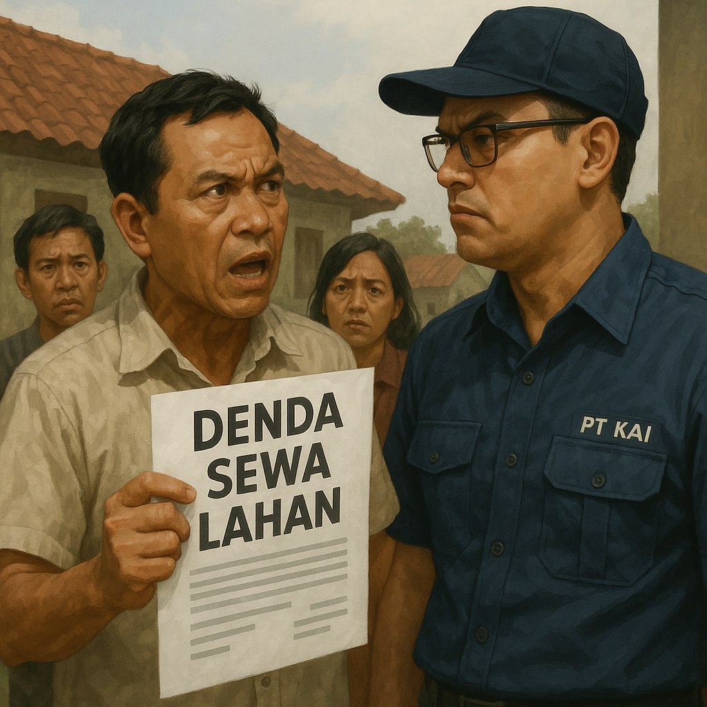 Warga Cengkong Resah: Denda Sewa Lahan PT KAI Dinilai Sepihak dan Tanpa Musyawarah