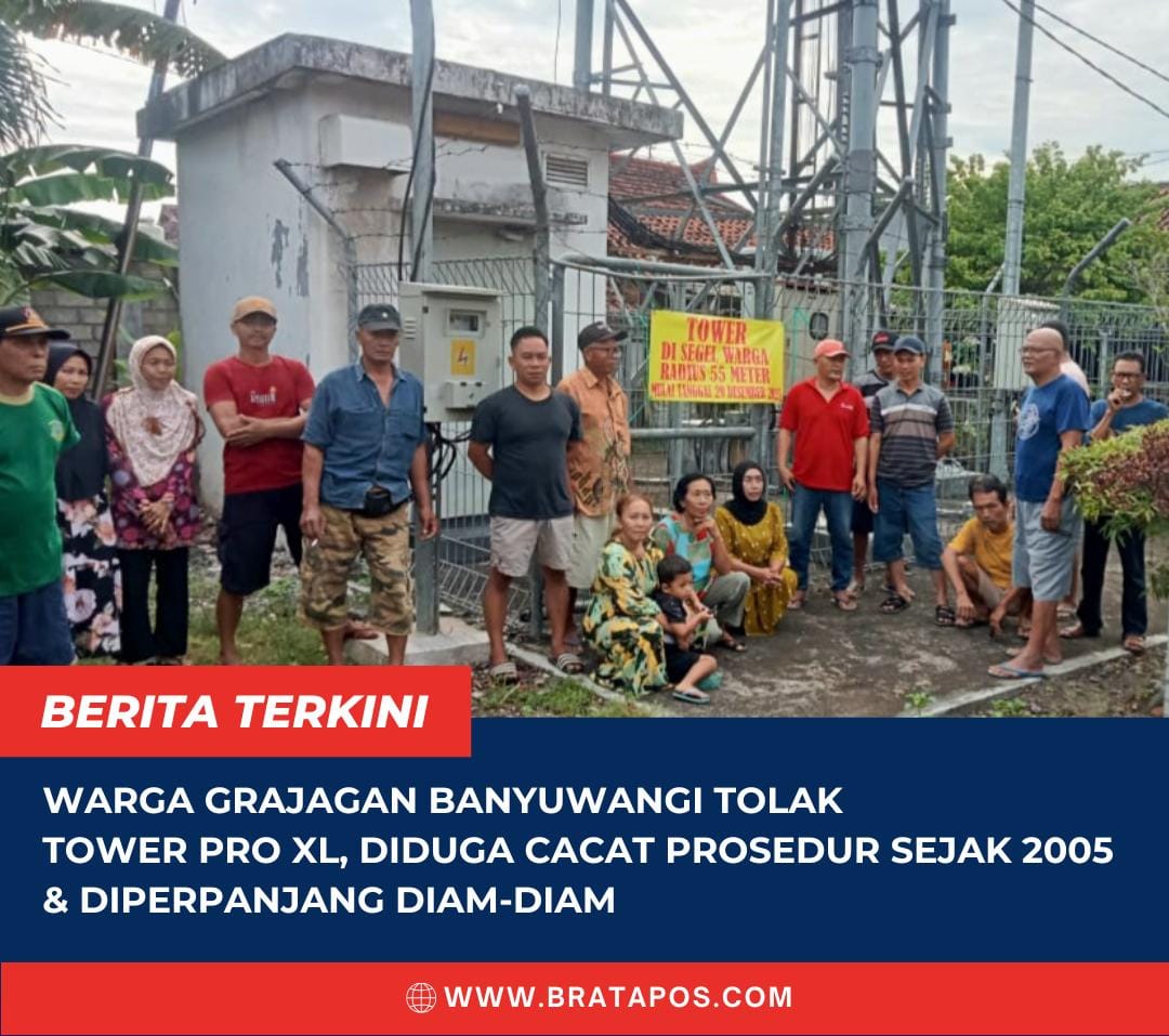 Warga Grajagan Banyuwangi Tolak Tower Pro XL, Diduga Cacat Prosedur Sejak 2005 & Diperpanjang Diam-Diam