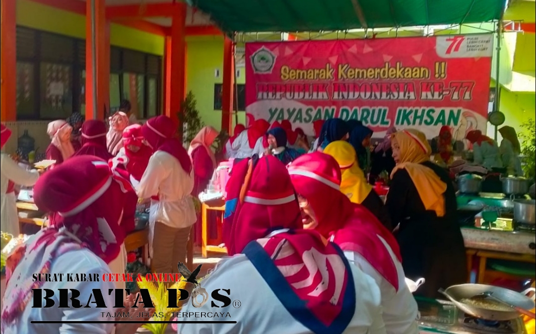 Semarak Kemerdekaan Republik Indonesia Ke-77 Yayasan Darul Ikhsan, Sugihwaras Mengadakan Lomba Memasak Untuk Wali Murid