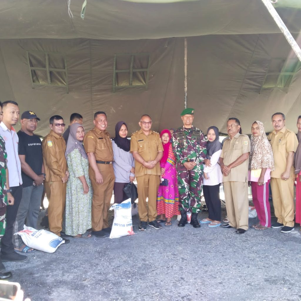 Foto bersama Dandim dan para OPD Buru dan Buru Selatan di Makodim 1506 Namlea, Senin (17/4/2023).