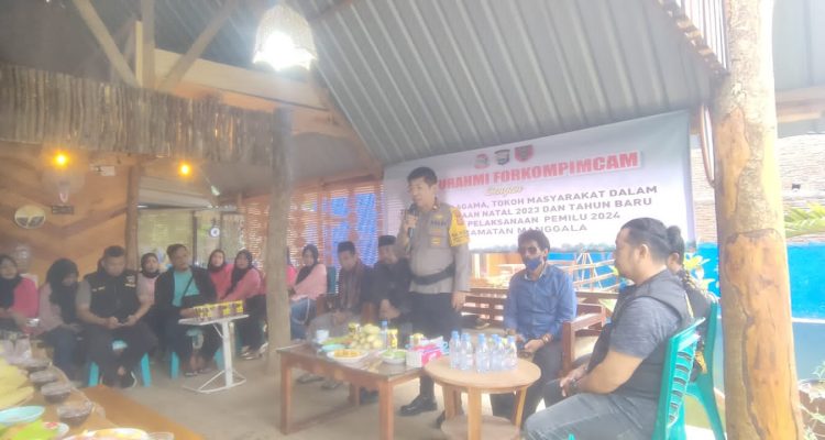Silaturahmi Forkompimcam di Kecamatan Manggala Kota Makassar, Sabtu Sore lalu (9/12/2023).